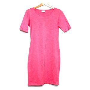 LULAROE • Coral Fitted Cotton T-Shirt Easy Dress